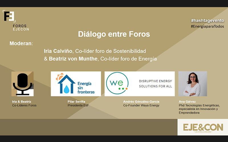 Debate entre los Foros de Energía y Sostenibilidad