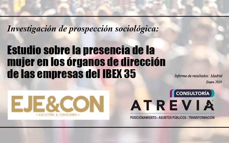 Primer Estudio presencia mujeres directivas en IBEX35