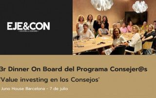 3 Dinner on Board del Programa Consejeros EJECON