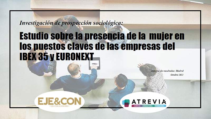 Informe presencia mujeres en IBEX 35 y Euronext